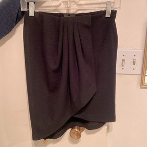 Donna Karan wool skirt, knee length, black